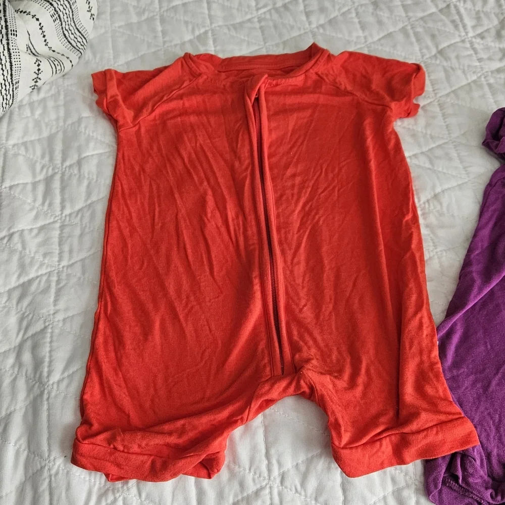 Little Sleepies Play Shorty Zippy Romper Bundle - Picture 2 of 7
